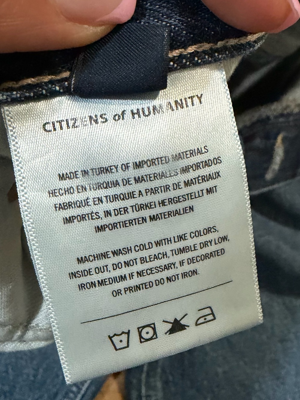 Citizens of Humanity Dahlia Bow Leg Baby Jeans Claremont Blue size 27 barrel - Picture 12 of 13